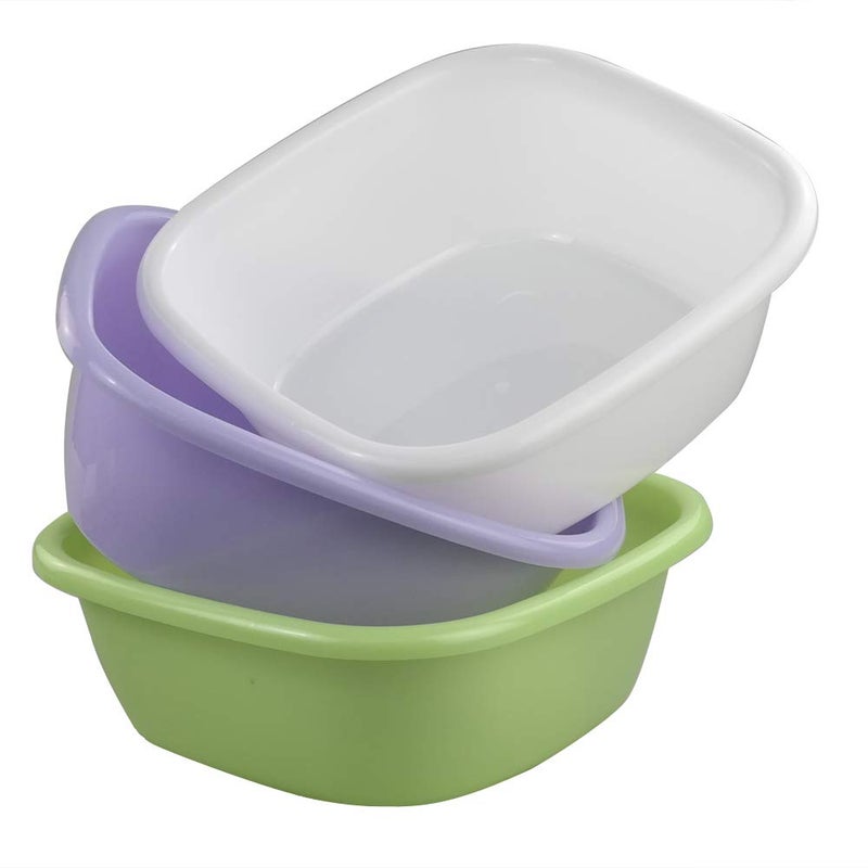 Pekky Plastic Camping Wash Basin, 8 Quart, 3-Pack - Image 5